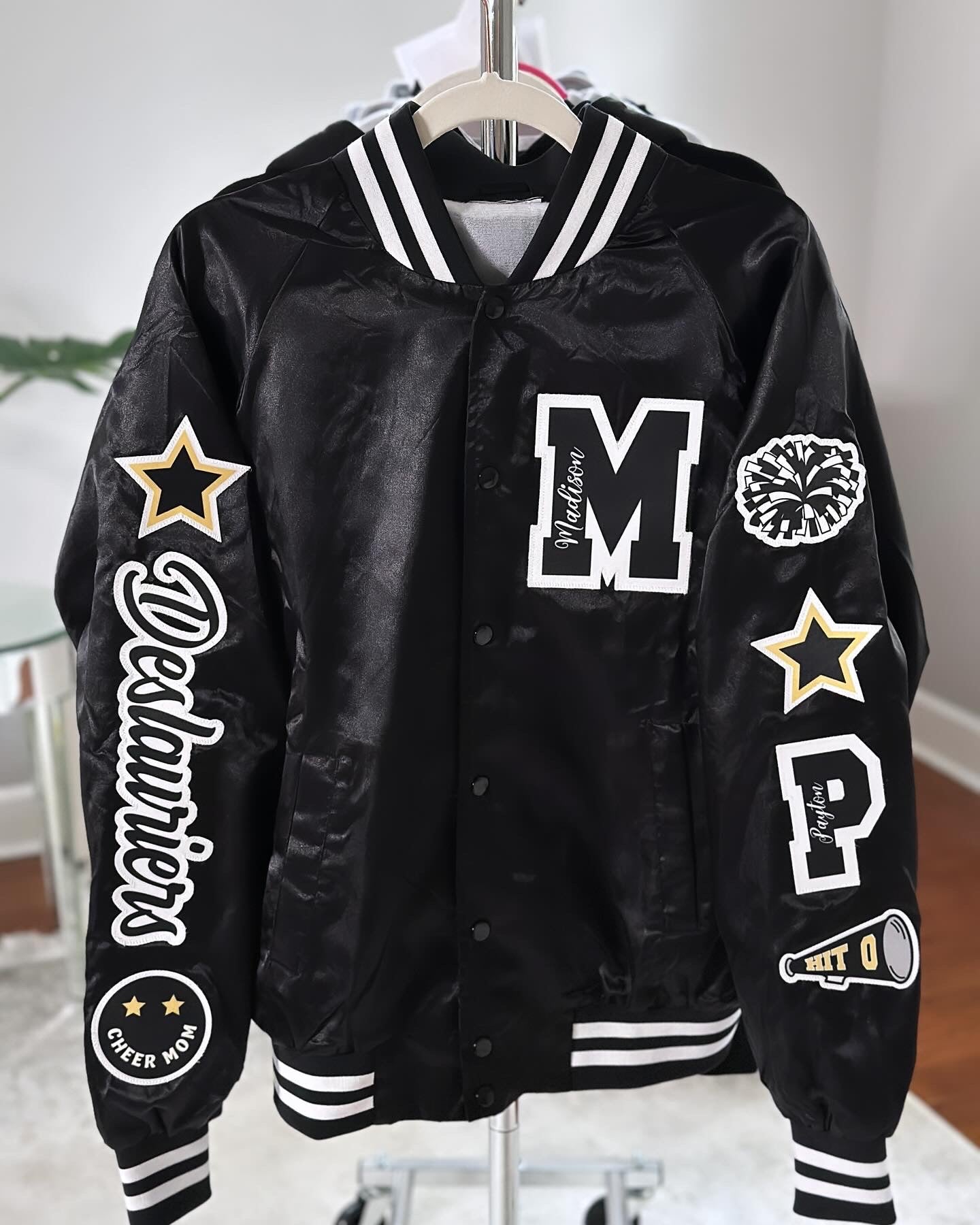 Custom satin varsity jacket hotsell