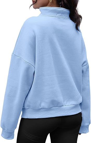 "Simply Sweet" Customized Half Zip Pullover Oversized Sweatshirt