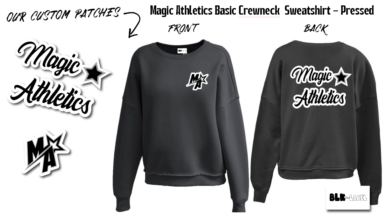 MAGIC ATHLETICS RAW EDGE CREW - BLACK