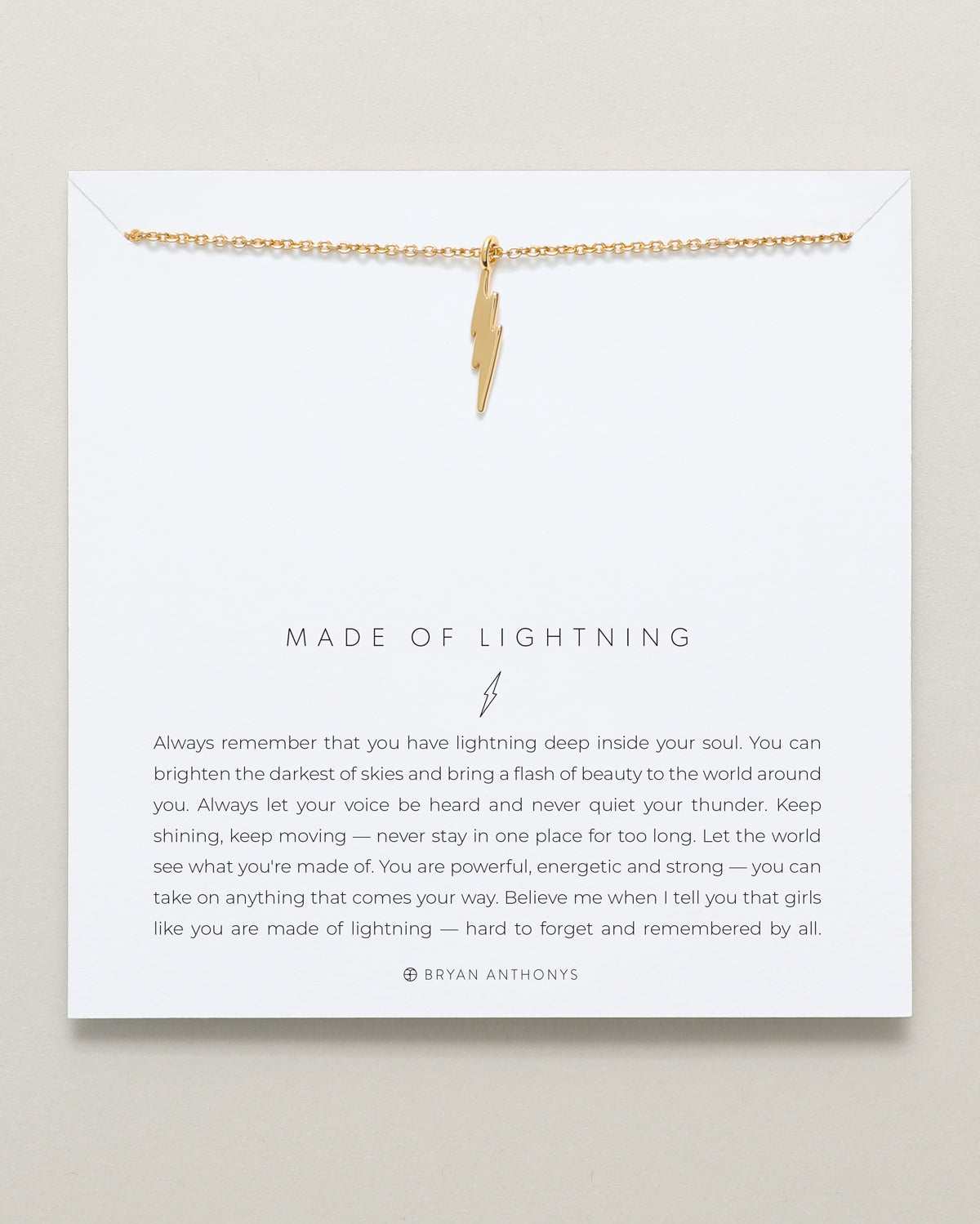 MADE OF LIGHTNING NECKLACE